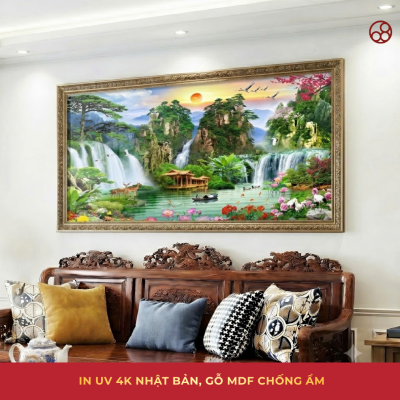 Tranh Tráng Gương Treo Phòng Khách – Nâng Tầm Không Gian Sống