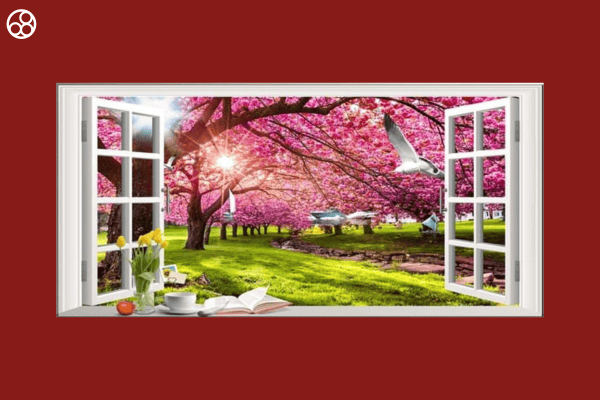 tranh tráng gương phong cảnh