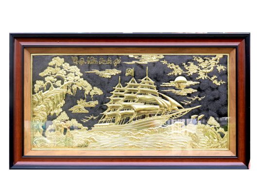 tranh thuận buồm xuôi gió mạ vàng